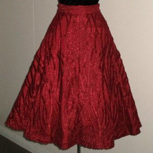 Janie Bryant Unique Vintage Red Skirt 3XL NWT